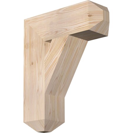 Ekena Millwork Traditional Craftsman Smooth Bracket, Douglas Fir, 5 1/2"W x 18"D x 22"H BKT06X18X22TRA04SDF
